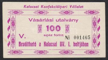 Kalocsa/Börtönpénz 100Ft lila T:II Csak egyszer hajtva! R!