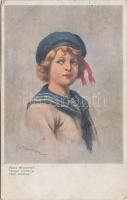 Unser Liebling / Sailor boy, F & S Nr. 1027., artist signed (EK)