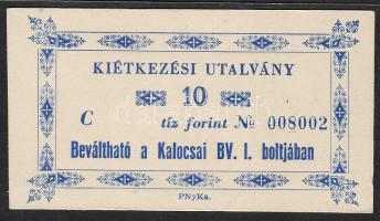 Kalocsa/Börtönpénz 10Ft kék T:I R!