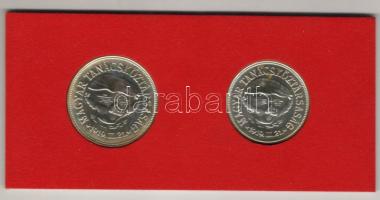 1969. 50Ft Ag + 100Ft Ag "Magyar Tanácsköztársaság" sor eredeti MNB tokban T:BU