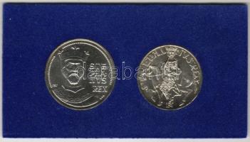 1972. 50Ft Ag + 100Ft Ag "I.István" sor eredeti MNB dísztokban T:BU