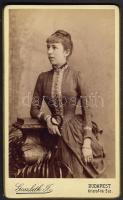 cca 1880 keményhátú fotó Goszleth István fényképész Budapest