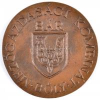 1986. "Shaver Konferencia Eger / Mezőgazdasági Kombinát Bóly" Br emlékérem (78mm) T:2