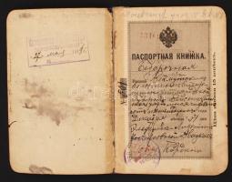 1918 Orosz útlevél / 1918 Russian passport