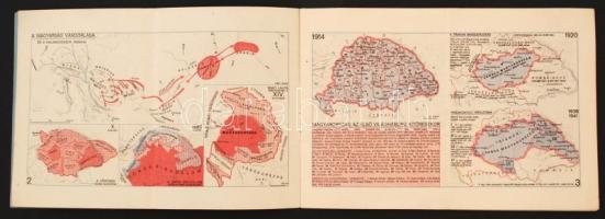 1944 A M. Kir. Honvéd Térképészeti Intézet Magyarország kistérképei, a Földrajzi zsebkönyv melléklet...