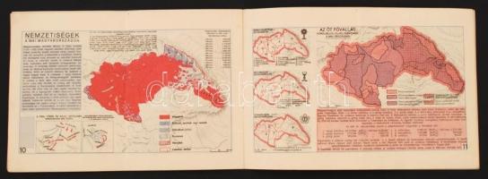 1944 A M. Kir. Honvéd Térképészeti Intézet Magyarország kistérképei, a Földrajzi zsebkönyv melléklet...