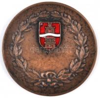 1942. "Magyar Tekéző Szövetség 1934" zománcozott Br emlékérem (41mm) T:2
