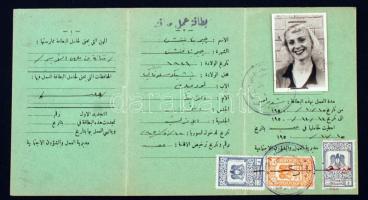 1950 Fényképes szíriai vízum / 1950 Syrian visa with photo