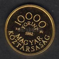 1992. 10.000Ft "Károly Róbert" Au 6,982g díszdobozban, számozott tanúsítvánnyal T:PP Csak ...