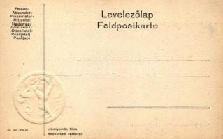 M. kir. 4. honvéd gyalogezred / WWI Hungarian infantry regiment no. 4. (gyűrődés / minor crease)