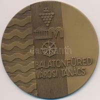 ~1970. "Balatonfüredi Városi Tanács" Br emlékérem (70mm) T:1-