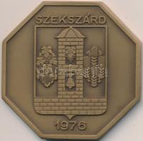 1976. "Szekszárd 1976 / XV. Országos Borverseny II. díj" Br díjérem (56x56mm) T:1-