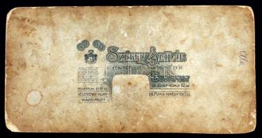 cca 1900-1910 Székely Aladár(1870-1940) felvétele egy hölgyről, keményhátú kabinetfotó, 21x11cm