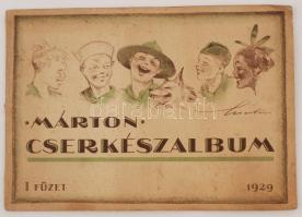 Vidovszky Kálmán (szerk.): Márton Lajos- Vázlatok a cserkészéletből - cserkészalbum. I. füzet.Budapest, 1929, Magyar cserkész Szövetség. Illusztrált kiadó papír kötésben.  / Márton Lajos: sketches from the scout life