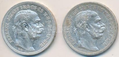 1915KB 1K Ag "Ferenc József" (2x) T:2,2-