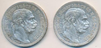 1915KB 1K Ag "Ferenc József" (2x) T:2