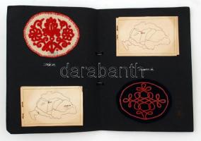 Népies hímzés gyűjtemény, Nagy Magyarország tájegységeinkét (összesen 18db) egy-egy hímzett alátétte...