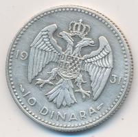 Jugoszlávia 1931. 10D Ag "I. Sándor" T:2-,3 Yugoslavia 1931. 10 Dinara Ag "Alexander I" C:VF,F Krause KM#10