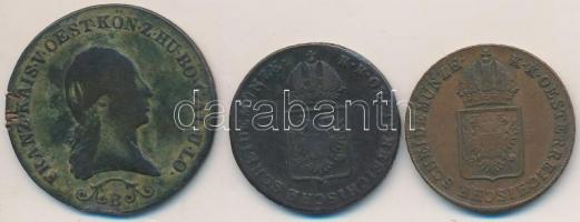 1812B 3kr Cu + 1816B 1kr Cu (2x) T:2-,3