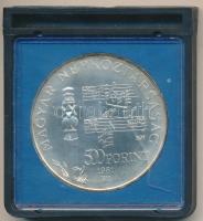 1981. 500Ft Ag "Bartók Béla" sérült MNB tokban T:BU