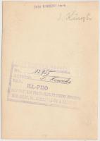 cca 1934 Kinszki Imre (1901-1945): Reggeli fényben, aláírt és pecséttel jelzett vintage fotóművészet...