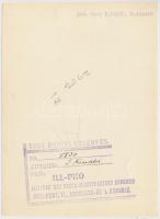 1931 Kinszki Imre (1901-1945): Szieszta, aláírt és pecséttel jelzett vintage fotóművészeti alkotás, ...