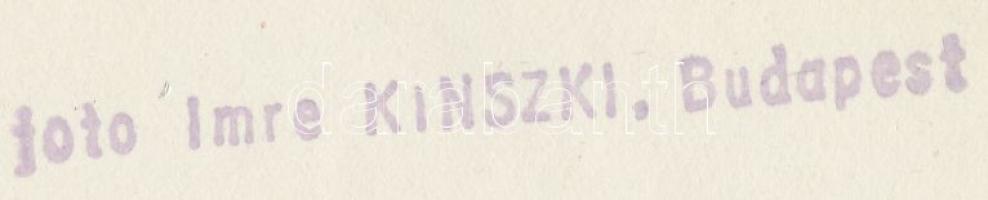 cca 1932 Kinszki Imre (1901-1945): Nyári zápor után, pecséttel jelzett vintage fotóművészeti alkotás...