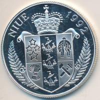 Niue 1992. 5$ Ag "Veszélyeztetett állatvilág - Delfin" T:PP
Niue 1992. 5 Dollars Ag "...