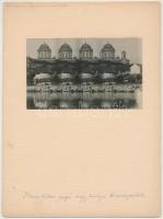 cca 1925 Kerny István (1879-1963): Kacsalábon forgó, négy tornyú tündérpalota, pecséttel jelzett vintage fotóművészeti alkotás, 7,5x12 cm