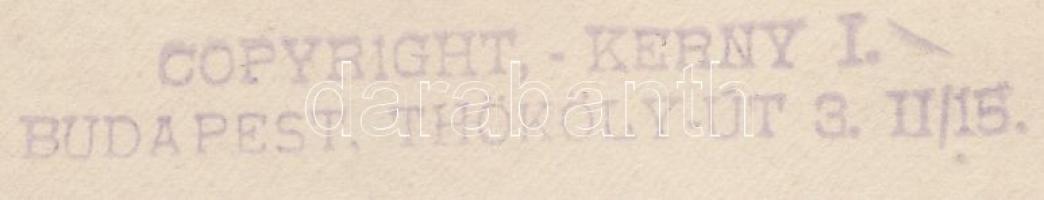 cca 1930 Kerny István (1879-1963): Toldi Miklós unokája, csikós a kútnál, pecséttel jelzett vintage ...