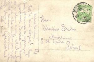 1913 Szávaszentdemeter, Sremska Mitrovica; Villamostelep, belső munkásokkal. csoportkép / electric p...