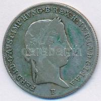 1842B 10kr Ag "V. Ferdinánd" (3,77g) T:2-,3 patina
Unger III.: 1422