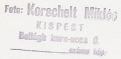 cca 1930 Korschelt Miklós (1900-1982): Győr, Radó sziget, I. világháborús hősi emlékmű, pecséttel je...