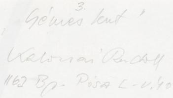 cca 1970 Kalocsai Rudolf: Gémeskút, hátoldalon feliratozott vintage fotóművészeti alkotás, 24x18 cm