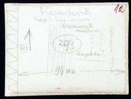 cca 1970 Kondor Béla művéről készült 3 db fotó, hátoldalon feliratozva, az egyik Kovács Ferenc műter...