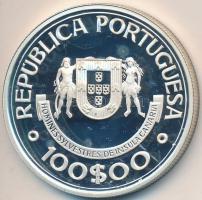 Portugália 1989. 100E Ag "Kanári-szigetek felfedezése" T:PP
Portugal 1989. 100 Escudos Ag ...
