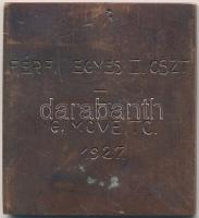 1927. "MOVE (Magyar Országos Véderő Egylet) / Férfi egyes II. oszt. III. G. MOVE TC. 1927.&quot...