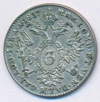 Ausztria 1837A 3kr Ag "V. Ferdinánd" T:2- Austria 1837A 3 Kreuzer Ag "Ferdinand V" C:VF