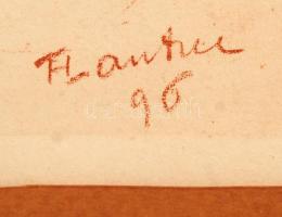 Henri Toulouse-Lautrec: Mosakodás, heliogravűr, Henri Floury kiadása, Párizs, jelzett a heliogravűrö...