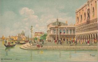 Venice, Venezia; Molo litho s: Menegazzi