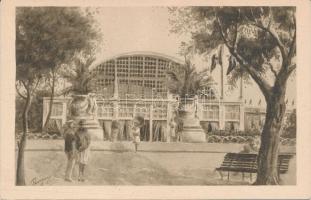 Venice, Venezia; Lido, Facciata Stabilimento Bagni / spa, A. Scrocchi 4436-8., artist signed