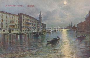 Venice, Venezia; Grand Hotel at night (fa)