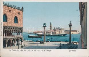 Venice, Venezia; Piazzetta, S. Giorgio island, column