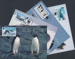 1992 WWF fókák és pingvinek sor WWF értékei Mi 193-196 4 CM