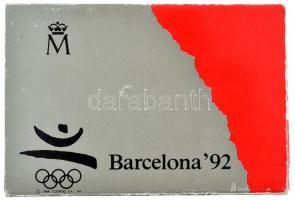 Spanyolország 1990. 2000P Ag "1992 Olimpia - Íjász" eredeti fa díszdobozban, papírtokkal T...