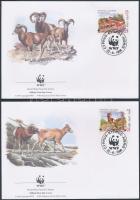 WWF Mouflon set on 4 FDC WWF Muflon sor 4 FDC