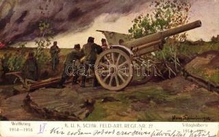 WWI K.u.K. Schw. Feld-Art. Regiment Nr 27. / K.u.K. artillery s: Hans Larwin