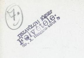 cca 1948 Tiszavölgyi József: Tavaszi vetés, pecséttel jelzett vintage fotó, 9x12 cm