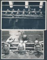 cca 1960 Tiszavölgyi József: Kalodába zárva (Hévíz), 2 db pecséttel jelzett vintage fotó, 9x13 cm