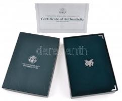 Amerikai Egyesült Államok 1990. 1c-1$ (6xklf) "Presztízs" szett, benne 1$ Ag "Eisenho...